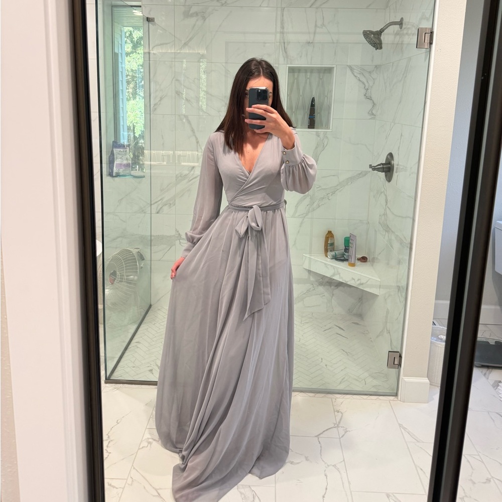 Grey gown, Baltic born, only worn once